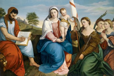 Madonna with Child and Saint Mark the Evangelist, and Ursula with Virgins by Matthias Ranftl